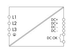 787-1642 3 faz Giriş AC 320V . 575V 24 VDC/ 20 A, paralelleme, DC ok sinyali, TopBoost