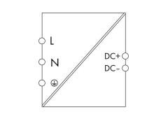 787-6716 Giriş AC 90, 265 Çıkış, DC 24, DC 4A,  IP67, 85 C‘de çalışabilir,