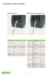 2009-114 Topjob S ve 279 serisi için 4 mm klemens etiketi, 2000 adet/rulo Beyaz