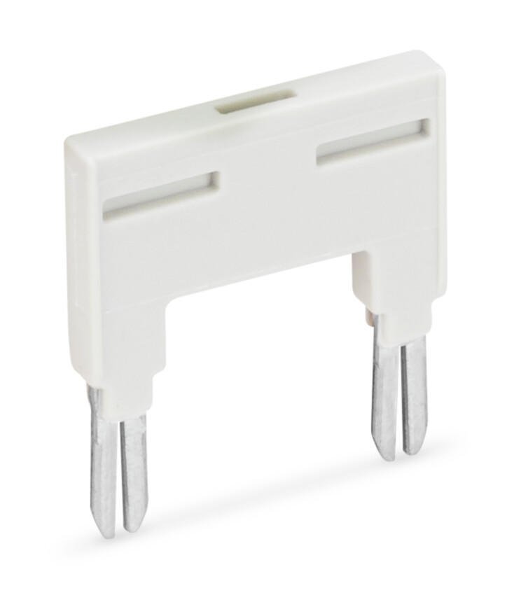 788-113 İzoleli itme tipi köprü çubuğu, 2 li, 18 A, açık gri