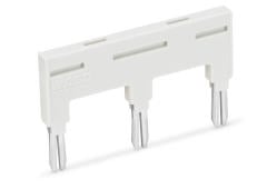 788-114 İzoleli itme tipi köprü çubuğu, 3 lü, 18 A, açık gri