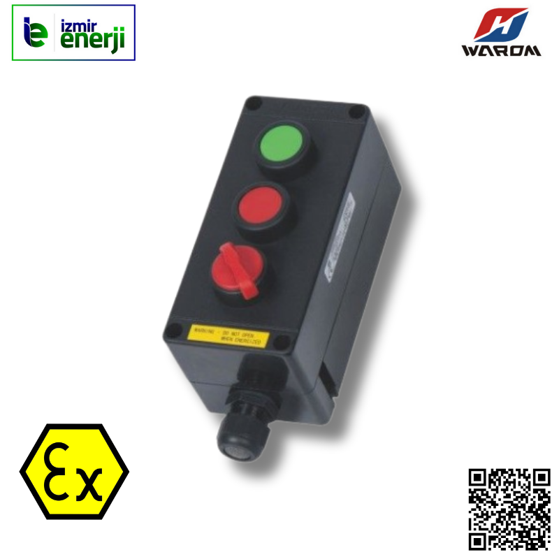 WAROM Exproof Zone 1 Stop - Start - Mandal Buton Kutusu