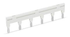 788-116 İzoleli itme tipi köprü çubuğu, 6 lı, 18 A, açık gri