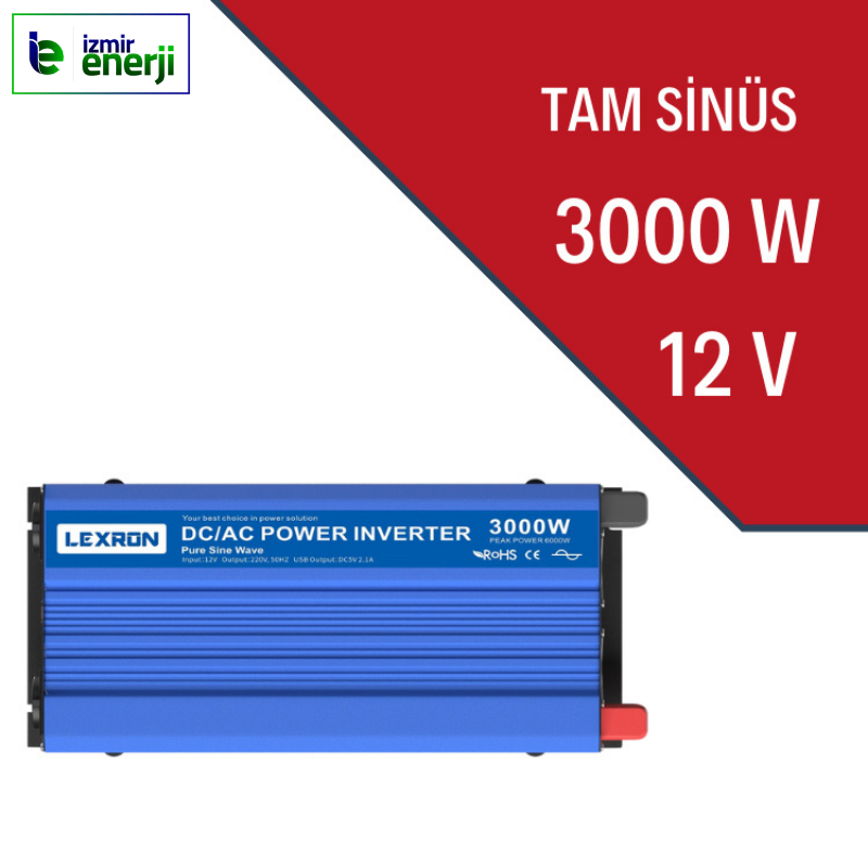 3000W-12V TAM SİNÜS İNVERTER