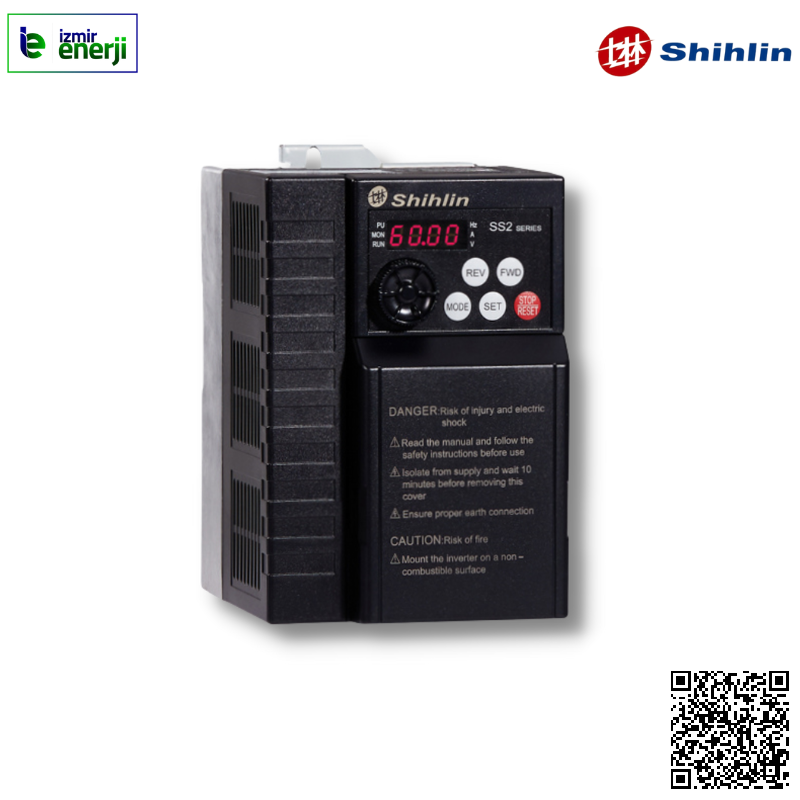 SS2-043-0.75K Üç Faz 380V AC Beslemeli 0,75 kW Motor Sürücüsü ( Vektör Kontrol )