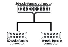 706-7753/302-200 WAGO-I/O-SYSTEM, 753 Serisi için; 8 dijital giriş ve 8 dijital çıkış; Uzunluk: 2 m; İletken kesiti: 0,14 mm²