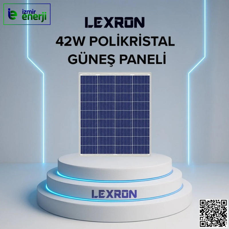 42W POLYKRİSTAL Güneş Paneli