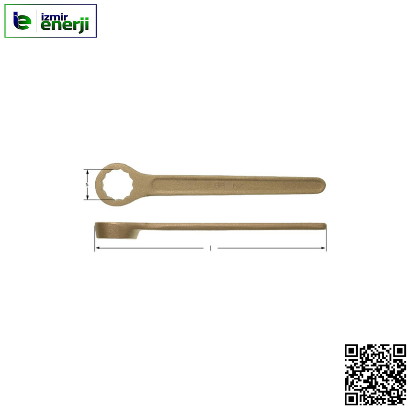 Kıvılcım Çıkarmaz 75 mm Ex-Proof Yıldız Tek Ağız Anahtar Oniki Köşe