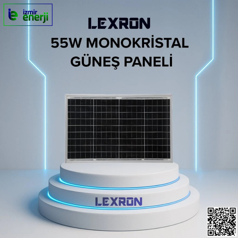 55W MONOKRİSTAL Güneş Paneli