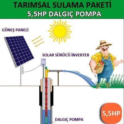 5,5HP Dalgıç Pompa - Tarımsal Sulama Sistemleri