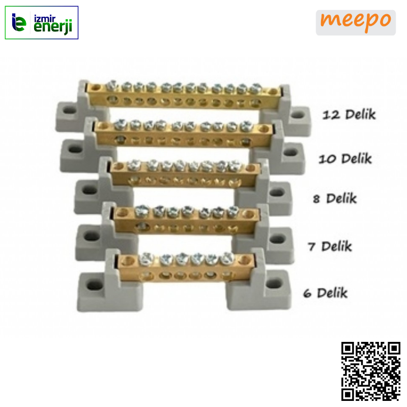 Meepo Nötr Barası 10 Delik 63A (6x8)