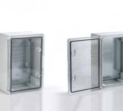 25x33x13 Şeffaf Kapaklı OPAK ABS Pano ( ÇP 5012  Gri )