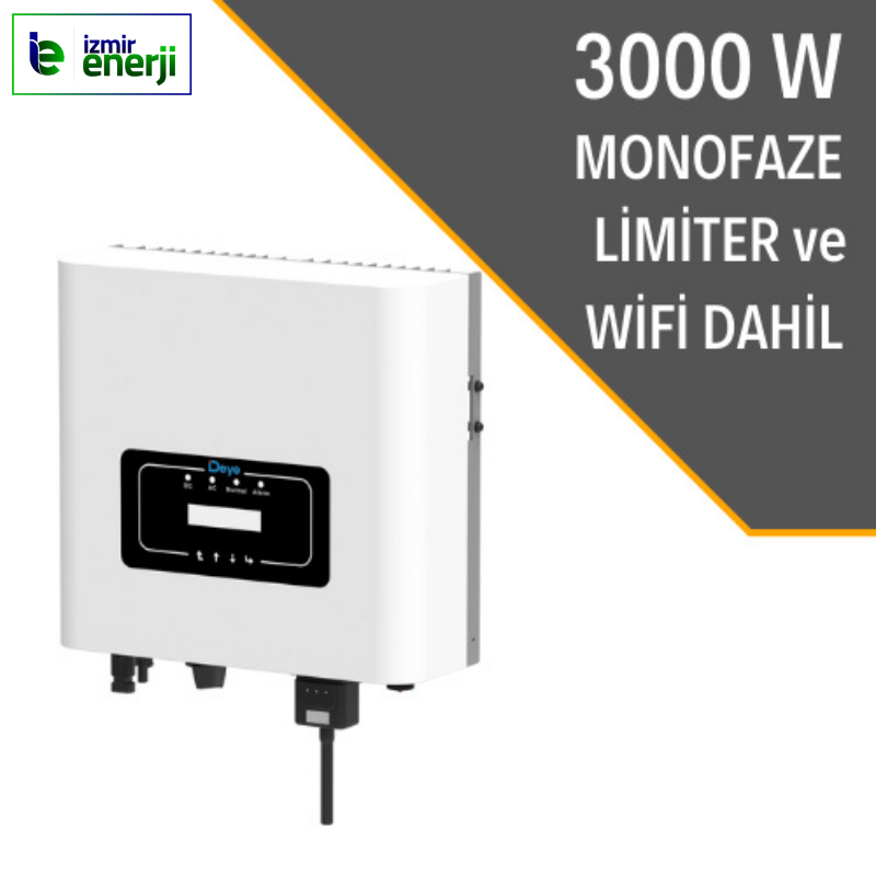 3KW ON-GRİD Limiter ve Wife DAHİL Monofaze İnverter