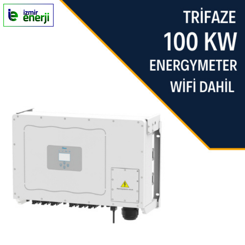 100KW ON-GRİD Trifaze Energymetre Wife DAHİL İnverter
