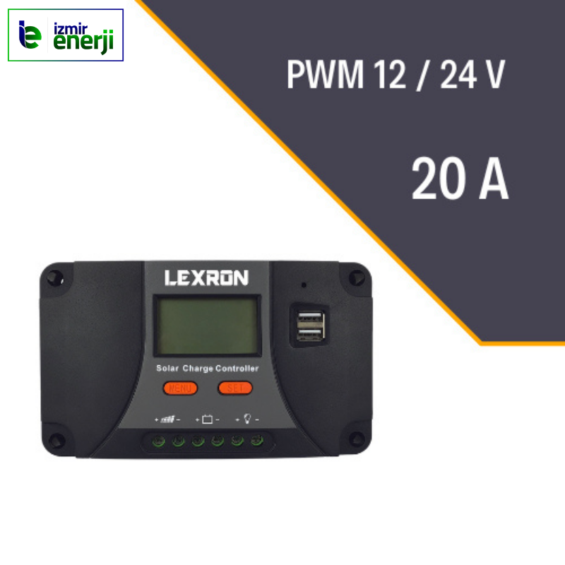20A PWM Şarj Kontrol Cihazı 12-24V