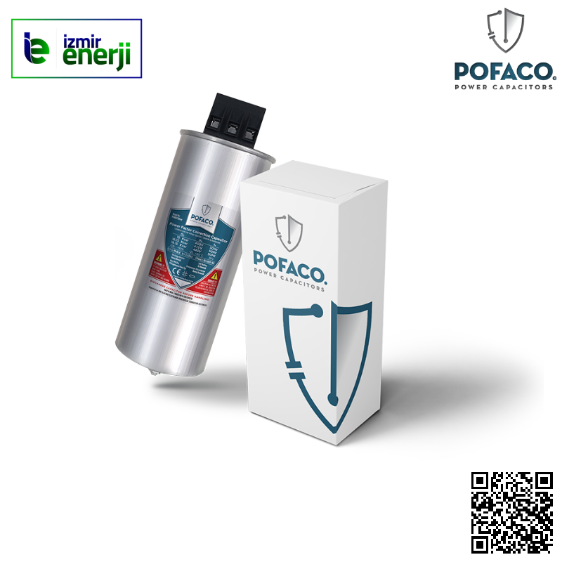 400V Trifaze 5,00 Kvar Silindir Tip Kondansatör