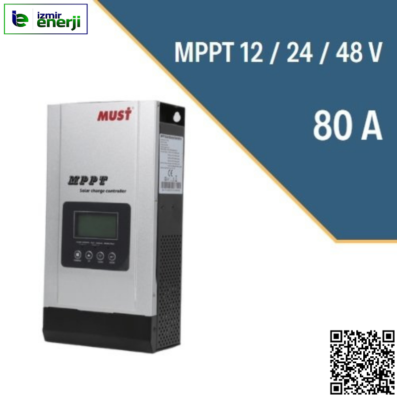 80A MPPT Şarj Kontrol Cihazı 12-24-48V