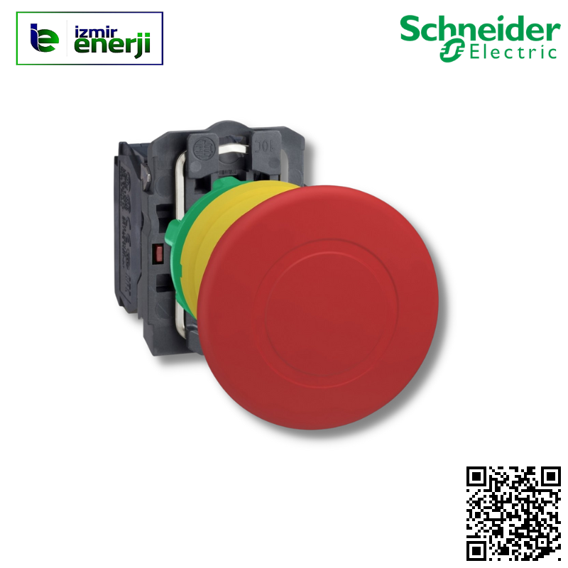 XB5-AS8445 1 NK + 1 NA Kırmızı Çevir, çek, tetiklemeli Acil Stop Butonu