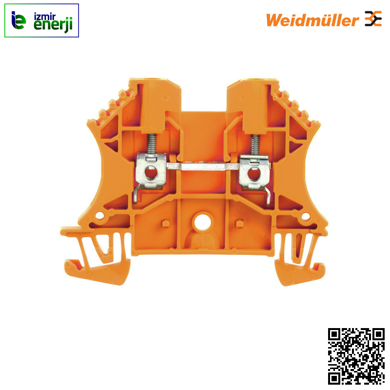 WDU 2.5 0,05-4mm² Turuncu Vidalı Ray Klemens ( 1 Kutu / 100 Adet )