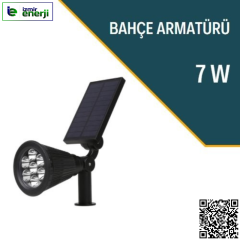 Solar Bahçe Aydınlatması 7W