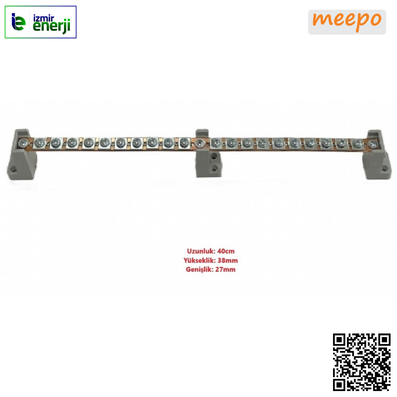20 Vidalı Vidalı Faz Nötr Barası, Ayaklı 2 Mm