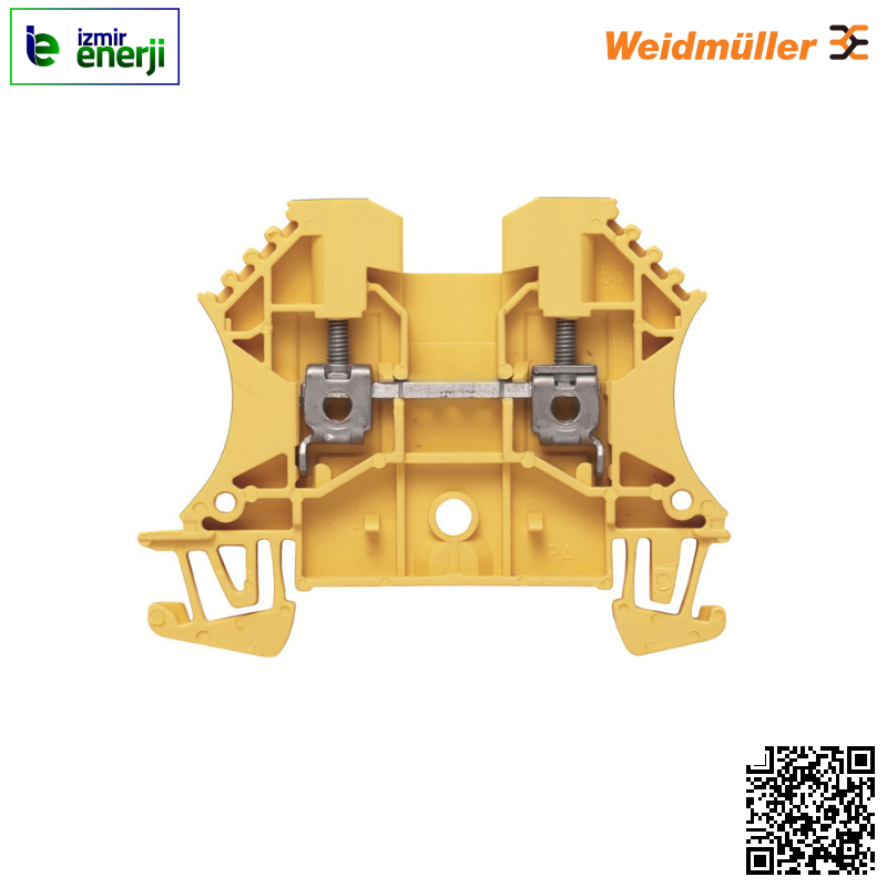 WDU 2.5 0,05-4mm² Sarı Vidalı Ray Klemens ( 1 Kutu / 100 Adet )