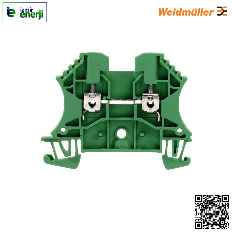 WDU 2.5 0,05-4mm² Yeşil Vidalı Ray Klemens ( 1 Kutu / 100 Adet )