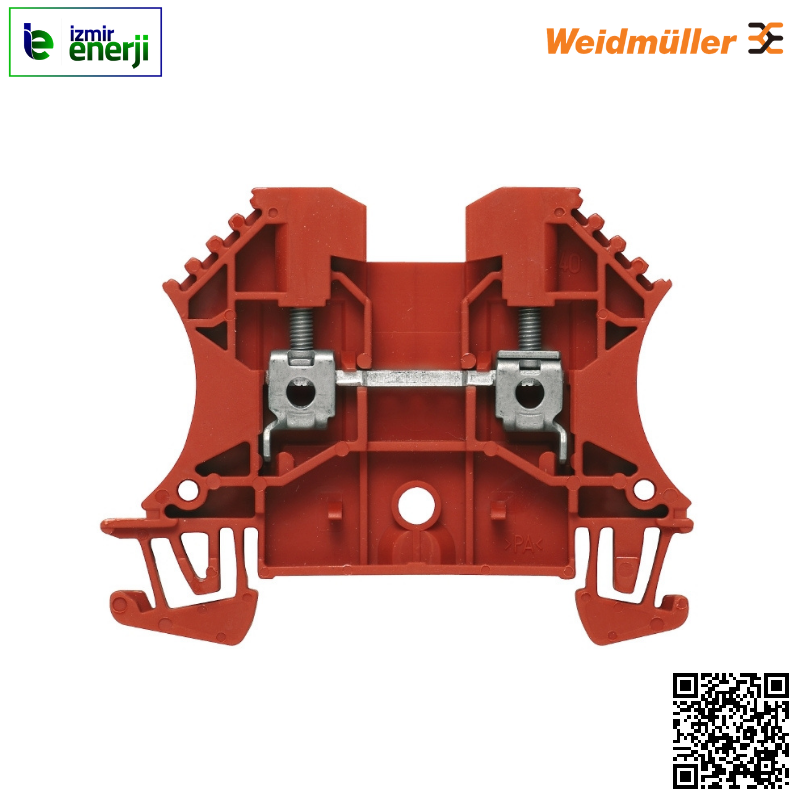 WDU 2.5 0,05-4mm² Kırmızı Vidalı Ray Klemens ( 1 Kutu / 100 Adet )