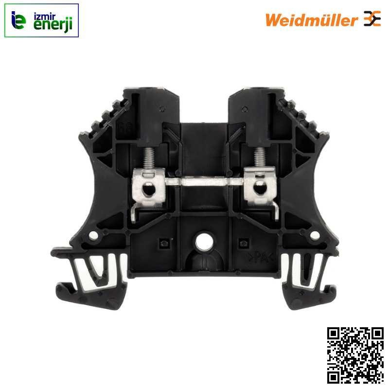 WDU 2.5 0,05-4mm² Siyah Vidalı Ray Klemens ( 1 Kutu / 100 Adet )