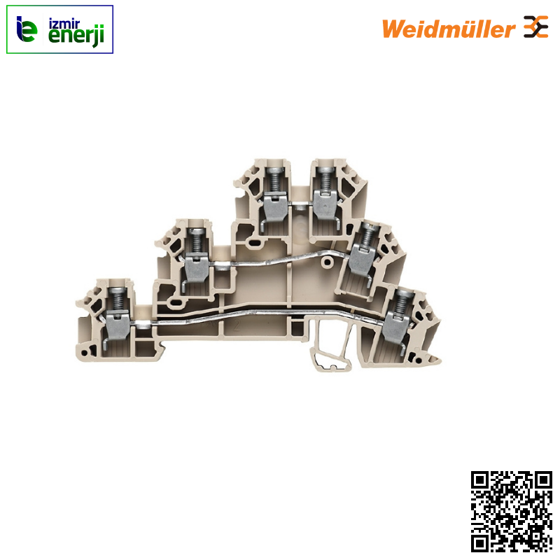 DLD 2.5 DB 0,05-4mm² Üç Katlı Vidalı Klemens ( 1 Kutu / 50 Adet )