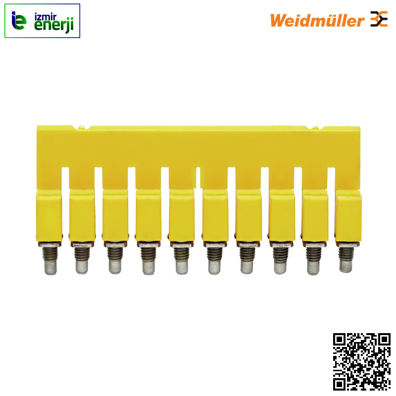 WQV 2.5/10 32A 10 Kutuplu Vidalı Klemens Üst Köprü ( 1 Paket / 20 Adet )