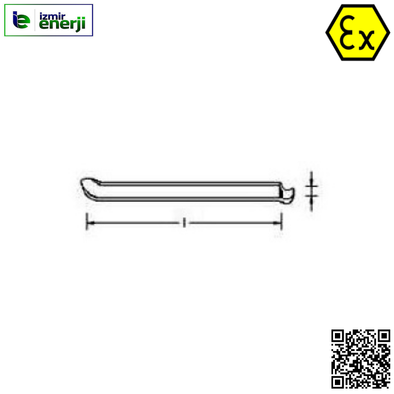 Kıvılcım Çıkarmaz Ex-Proof 500mm Levye