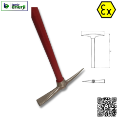 Kıvılcım Çıkarmaz 5500g Ex-Proof 950 mm Demir Yolu Kazması