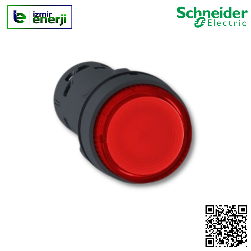 XB7-NW34B2 1NK 24 V AC/DC Kırmızı Yaylı Buton