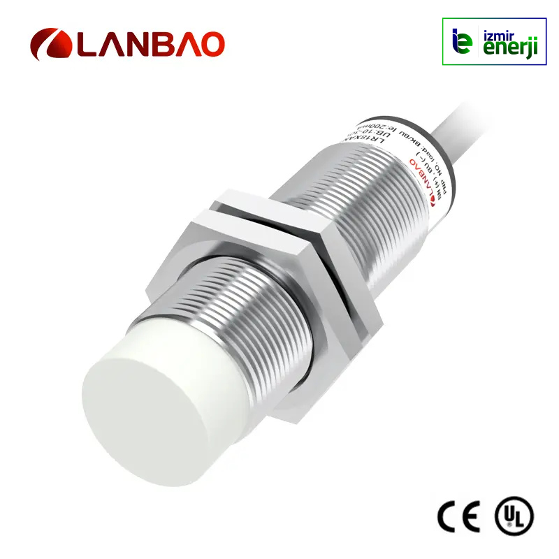 M18 Endüktif Sensör 8mm Algılama, ÇIKIK Kafa, NPN, NO, 10-30V DC 2mt Kablolu