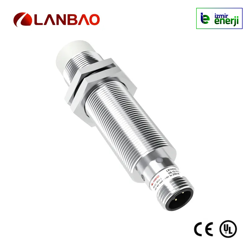 M18 Endüktif Sensör 8mm Algılama, ÇIKIK Kafa, NPN, NC, 10-30V DC ( M12 Soket Bağlantı )