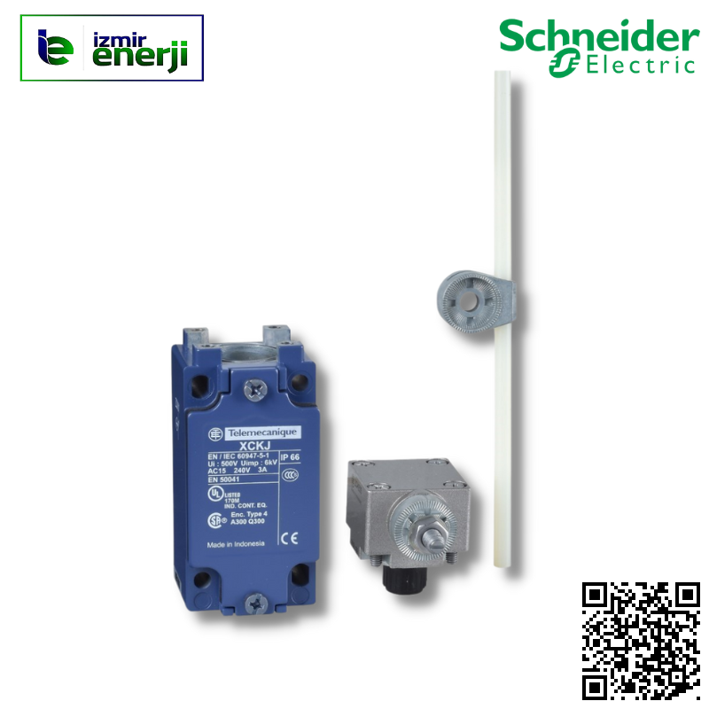 XCKJ10559 Limit anahtarı XCKJ - termoplast yuvrlk çubuk manivl 6 mm - 1NK+1NA - ani - Pg13