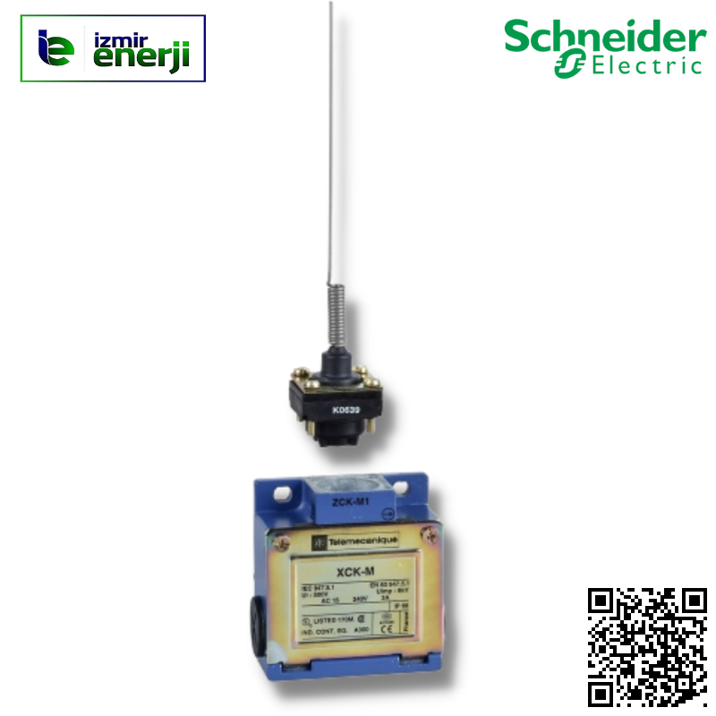 XCKM106 Limit anahtarı XCKM - kedi bıyığı - 1NK+1NA - ani hareketli - Pg11