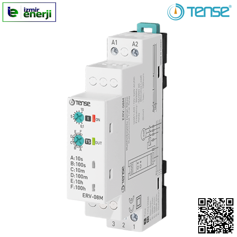 ERV-08 Multifonksiyonlu Zaman Rölesi