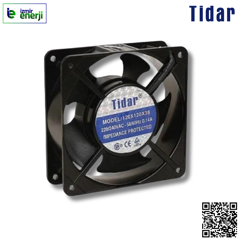 Tidar-Taida Fan 120X38 Pls Slv 220 Kablolu