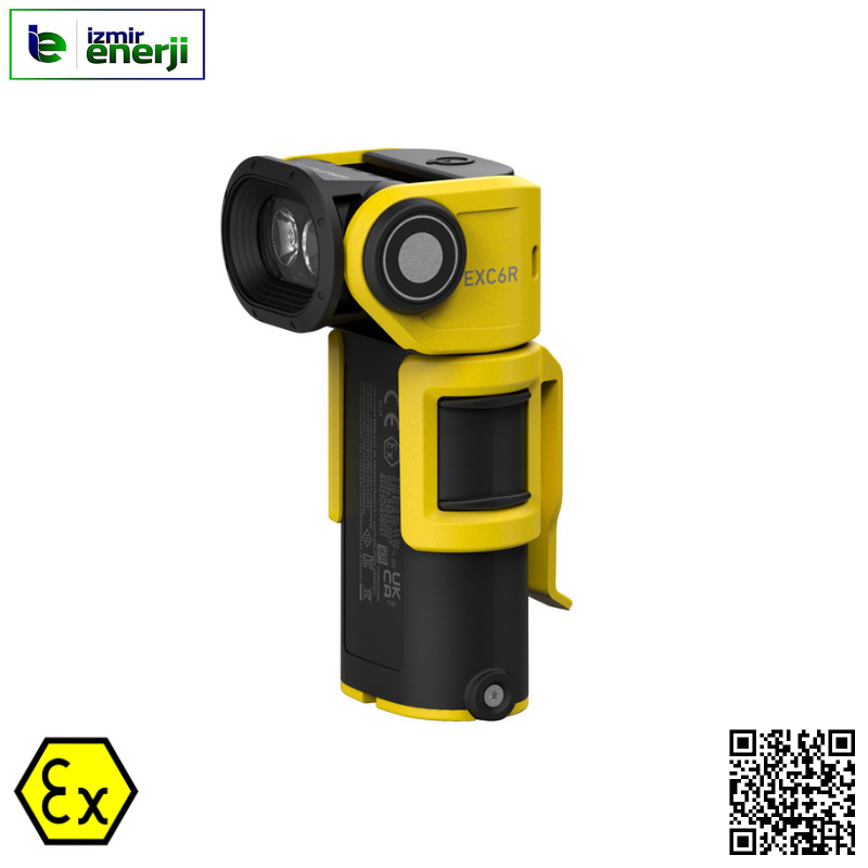 EXC6R Exproof Şarj Edilebilir Feneri Patlama Riski Olan Alanlarda Güvenle Kullanabilirsiniz.