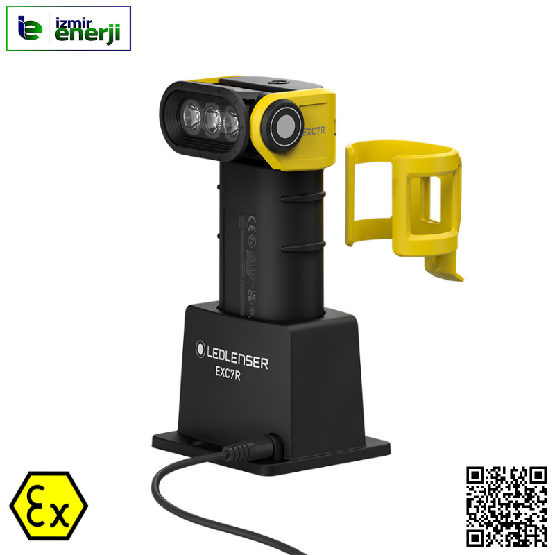 EXC7R Exproof Şarj Edilebilir Feneri Patlama Riski Olan Alanlarda Güvenle Kullanabilirsiniz.