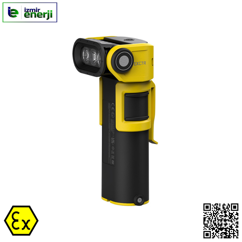 EXC7R Exproof Şarj Edilebilir Feneri Patlama Riski Olan Alanlarda Güvenle Kullanabilirsiniz.