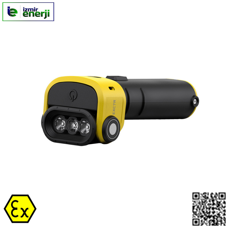EXC7R Exproof Şarj Edilebilir Feneri Patlama Riski Olan Alanlarda Güvenle Kullanabilirsiniz.