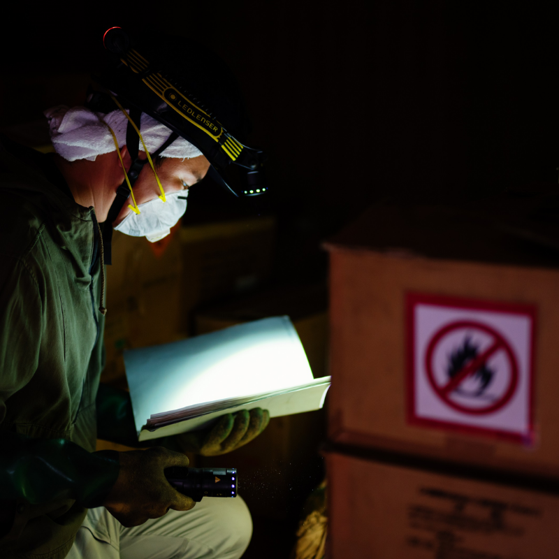 EXH8R Exproof Şarj Edilebilir Kafa Lambası Patlama Riski Olan Alanlarda Güvenle Kullanabilirsiniz.