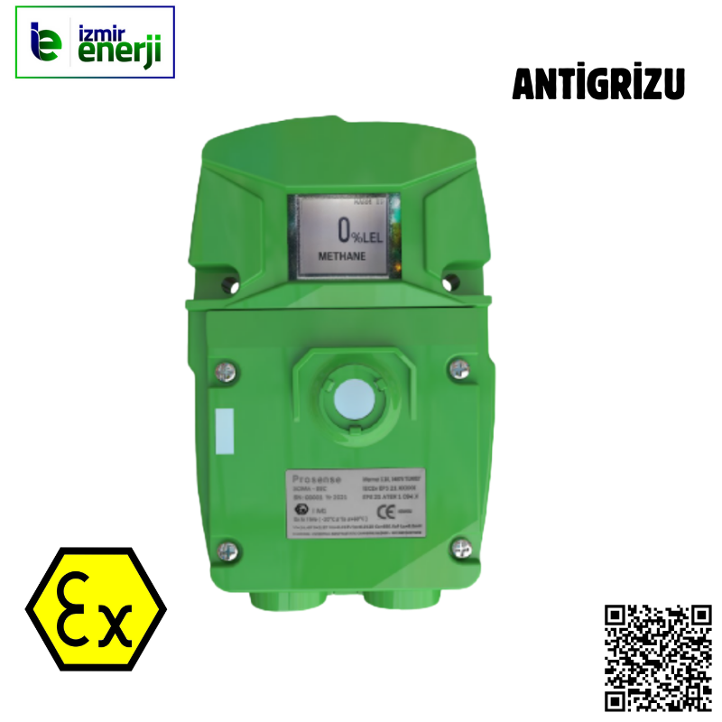 Exroof Antigrizu Gaz Dedektörler  ( Metan Gazı - Sensör Tipi / Infrared / 0-100 % VOLL*** )