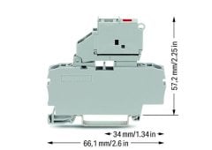 2002-1611/1000-541  5x20mm 2,5-4mm² Sigortalı klemens, göstergeli 12-30V LEDli