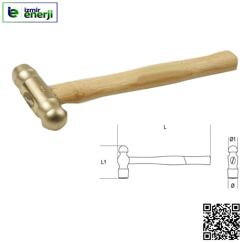 Kıvılcım Çıkarmaz Ex-Proof 38 x 345 mm / 700g Mühendis Çekici