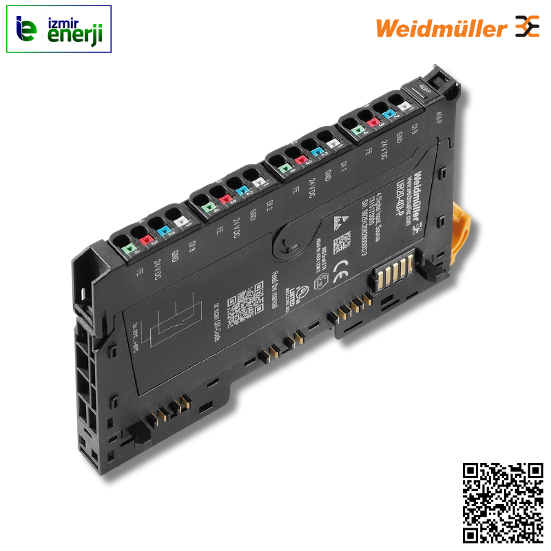 UR20-4DI-P - 4 DI Modülü ( 2,3,3+FE  kablolu ) Pozitif Anahtarlamalı