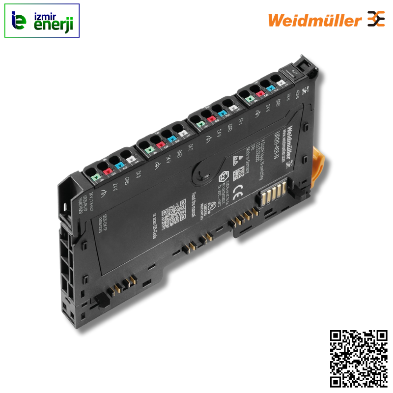 UR20-4DI-N - 4 DI Modülü ( 2,3,3 + FE Kablolu ) Negatif Anahtarlamalı